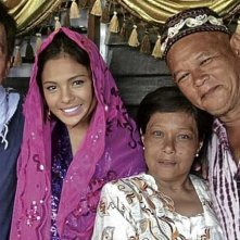 Thy Womb: il regista Brillante Mendoza con Nora Aunor, Mercedes Cabral e Bembol Roco sul set