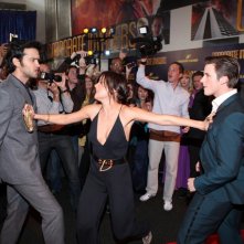 90210: Michael Steger, Jessica Stroup e Matt Lanter nell'episodio 'Tis Pity