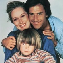 Dustin Hoffman con Meryl Streep in una immagine promo di Kramer contro Kramer con Justin Henry