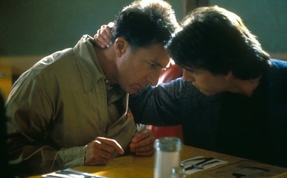 Dustin Hoffmann e Tom Cruise in Rain Man