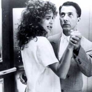 Dustin Hoffmann e Valeria Golino in Rain Man