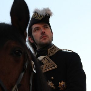 Lines of Wellington: Melvil Poupaud a cavallo in una scena del film è il Maresciallo Masséna