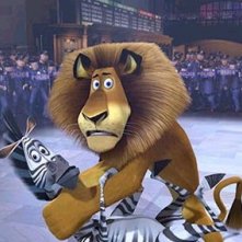 Alex e Marty in una scena di Madagascar