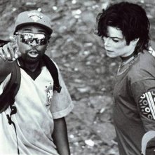Bad 25: Michael Jackson con il regista Spike Lee sul set del video They don't care about us in una scena del documentario