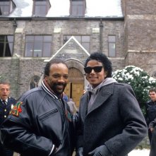 Bad 25: Michael Jackson con Quincy Jones, sul set del video di Bad, in una scena del documentario