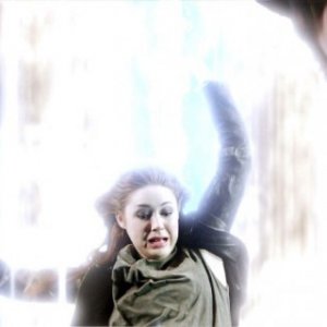 Doctor Who: Karen Gillan in una scena dell'episodio Asylum Of The Daleks