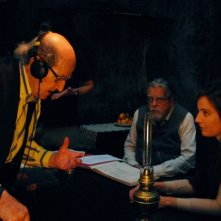 Gebo e l'ombra: il regista Manoel de Oliveira sul set con Michael Lonsdale e Leonor Silveira