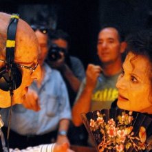 Gebo e l'ombra: il regista Manoel de Oliveira sul set insieme a Claudia Cardinale