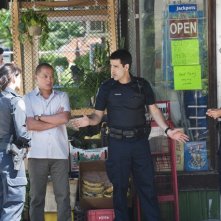 Rookie Blue: Travis Milne, Missy Peregrym, Von Flores, Ben Bass e Gregory Smith nell'episodio A Good Shoot