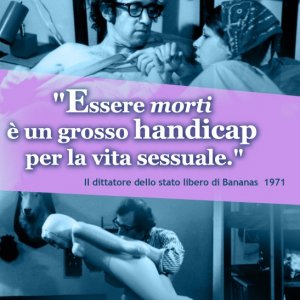Woody Allen ne Il dittatore dello stato libero di Bananas: la nostra eCard: condividi sui social le immagini e frasi dei tuoi film e attori preferiti!