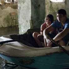 L'intervallo: Alessio Gallo in barca con Francesca Riso in un'immagine del film