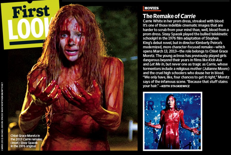 Carrie E Il Remake A Confronto Secondo Entertainment Weekly Chloe Moretz E Sissy Spacek 249417