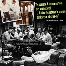 Matthau e Lemmon in La strana coppia: la nostra eCard: condividi sui social le immagini e frasi dei tuoi film e attori preferiti!