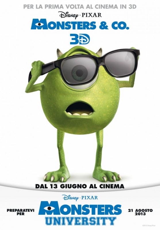 Monsters Co In 3D Il Poster Italiano Del Film 250491