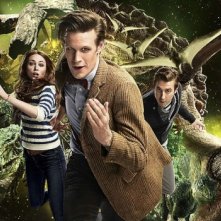 Un'immagine promozionale per l'episodio Dinosaurs on a Spaceship della settima stagione di Doctor Who