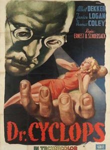 Il dottor Cyclops: la locandina del film