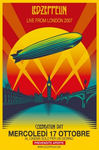 Led Zeppelin: Celebration Day: la locandina del film