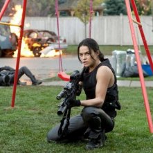 Michelle Rodriguez in Resident Evil: Retribution nei panni di Rain Ocampo