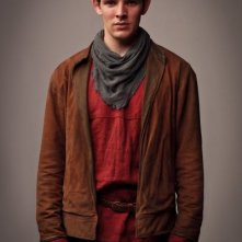 Colin Morgan in una foto promozionale della quinta stagione della serie televisiva Merlin
