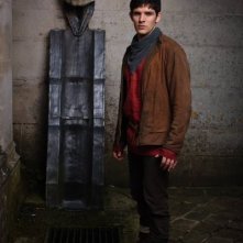 Colin Morgan in una foto promozionale della quinta stagione dello show televisiva Merlin