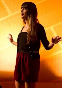 Lea Michele in una scena dell'episodio The New Rachel della quarta stagione di Glee