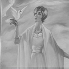 Il ritratto di Christiane in una scena del film Occhi senza volto (1960)