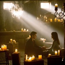 The Vampire Diaries: Kat Graham e Steven R. McQueen in un momento dell'episodio Growing Pains