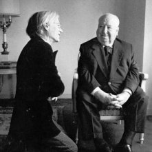 Alfred Hitchcock con Andy Warhol