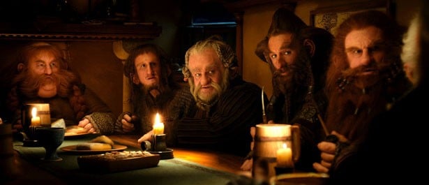 I nani Stephen Hunter, Adam Brown, Mark Hadlow, Jed Brophy e Peter Hambleton in Lo Hobbit - Un viaggio inaspettato