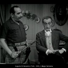 Augusto Di Giovanni e Totò in L'allegro Fantasma 1941