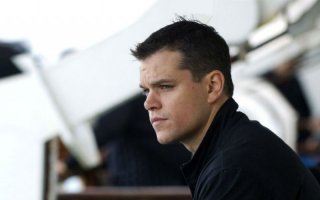 Un primo piano di Matt Damon in Promised Land