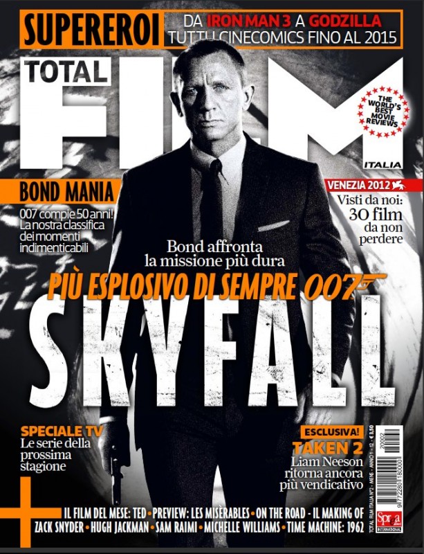 007 Skyfall Daniel Craig Nella Copertina Di Total Film Italia In Bianco E Nero Dedicata Al Film 252173