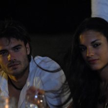 Giulio Berruti e Lavinia Guglielman sul set di Deadly Kitesurf