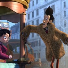 Un mostro a Parigi: Raul (Brignano) e Maud (Borioni)