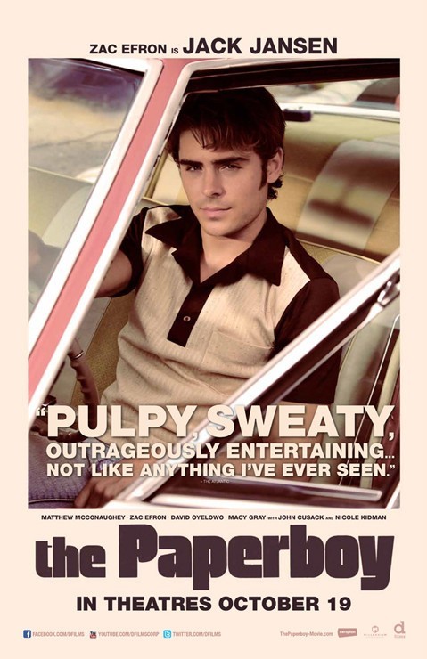 The Paperboy Character Poster Per Zac Efron 253212