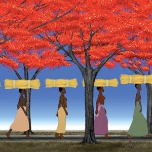 Kirikou et les hommes et les femmes, una immagine del film di Michel Ocelot