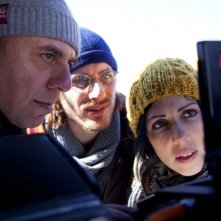 Tutti i santi giorni: il regista Paolo Virzì sul set del film insieme ai protagonisti Thony e Luca Marinelli