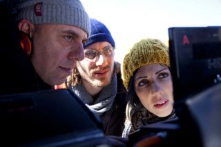 Tutti i santi giorni: il regista Paolo Virzì sul set del film insieme ai protagonisti Thony e Luca Marinelli