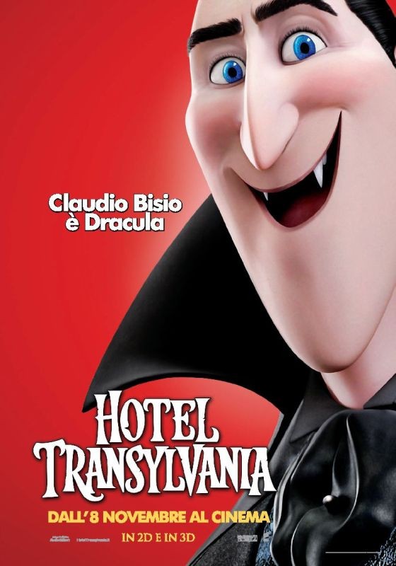 Hotel Transylvania Character Poster Italiano Per Dracula Doppiato Da Claudio Bisio 253652