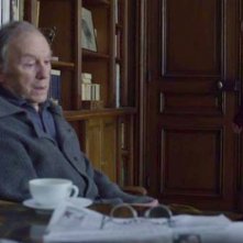Amour: Jean-Louis Trintignant con Isabelle Huppert in una scena del film