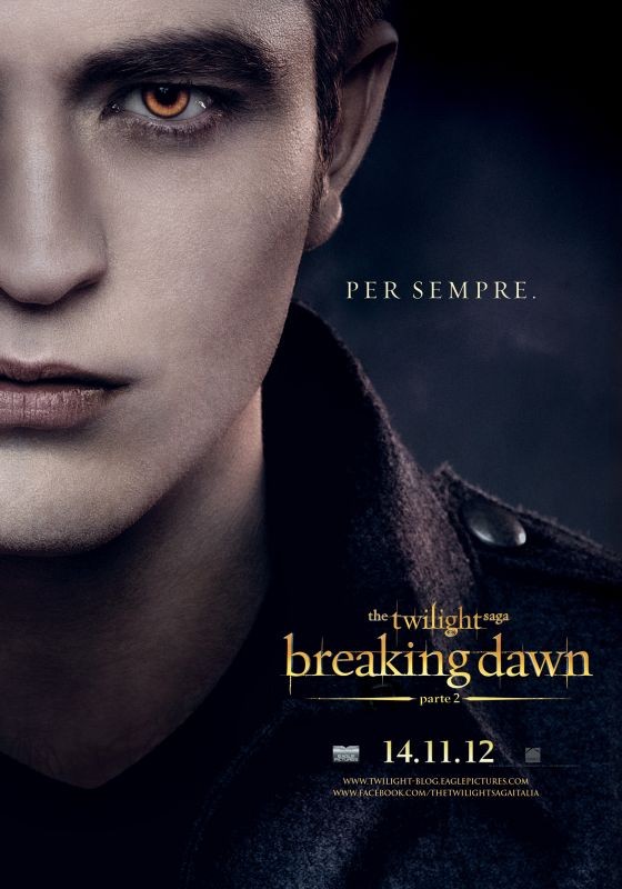 The Twilight Saga Breaking Dawn Parte 2 Robert Pattinson Nel Character Poster Italiano Di Edward 253840