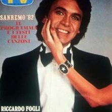 Sanremo 82: Riccardo Fogli sulla copertina di Tv Sorrisi e Canzoni