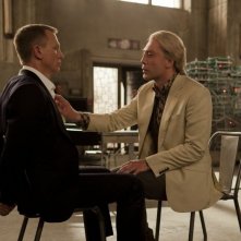 Skyfall: Javier Bardem e Daniel Craig in un'intensa scena del film
