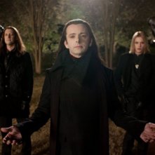 Twilight Saga: Breaking Dawn - Parte 2, Christopher Heyerdahl, Michael Sheen e Jamie Campbell Bower in una scena