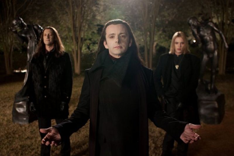 Twilight Saga: Breaking Dawn - Parte 2, Christopher Heyerdahl, Michael Sheen e Jamie Campbell Bower in una scena