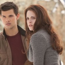 Twilight Saga: Breaking Dawn - Parte 2, Kristen Stewart e Taylor Lautner in una scena