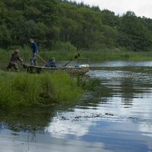 Un'estate da giganti: i tre giovani protagonisti in una scena del film diretto da Bouli Lanners