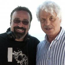 Viva l'Italia: il regista Massimiliano Bruno insieme a Michele Placido in una foto promozionale