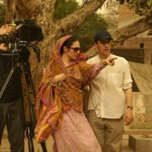 Noor: i due registi del film Guillaume Giovanetti e Çağla Zencirci sul set del film