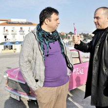 The Parade: Nikola Kojo con Miloš Samolov in una scena del film